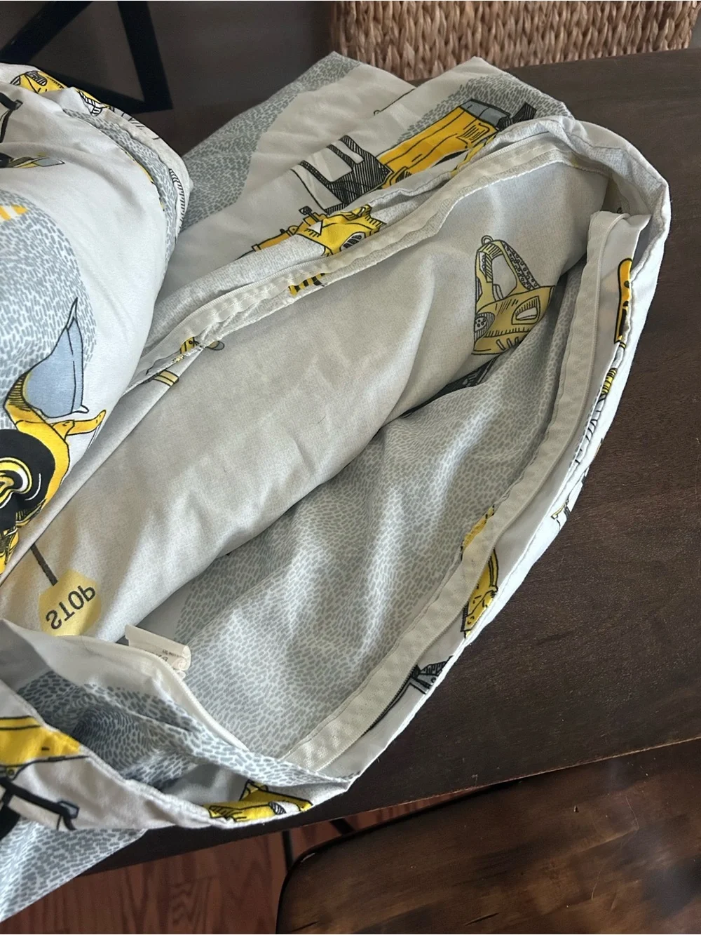 Construction trucks - Kid’s Duvet cover and pillow cases full/queen